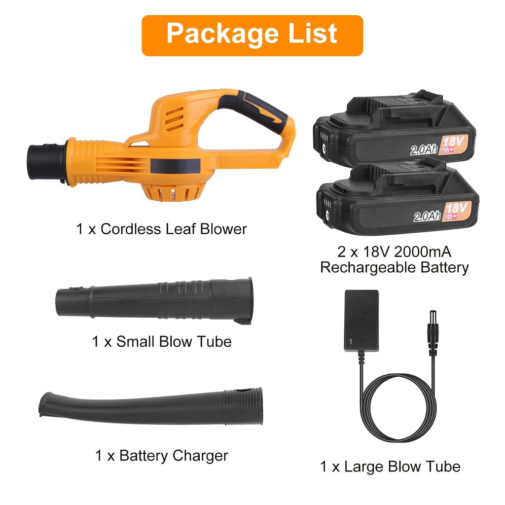 Cordless Leaf Blower Battery Powered Max 124MPH 300CFM with 2 Adjustab
