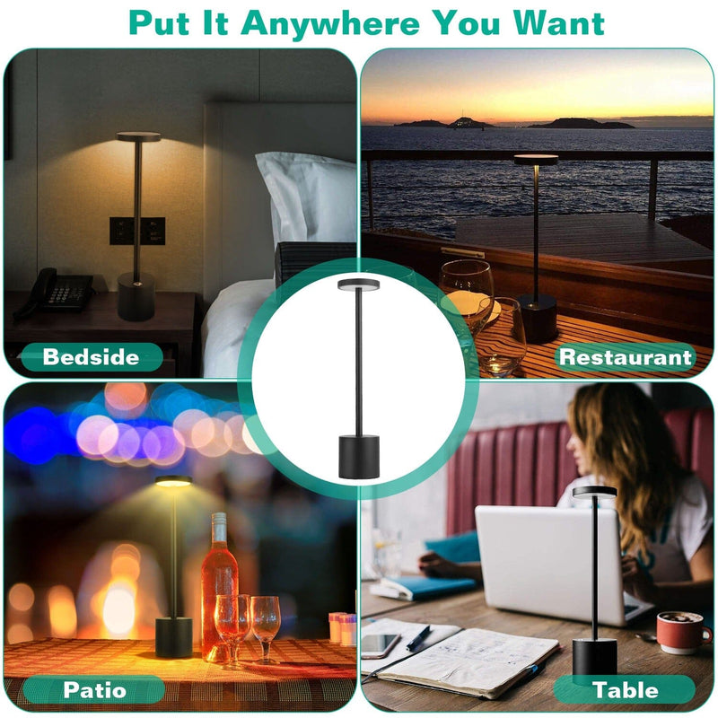 Cordless Portable Rechargeable Table Lamp Indoor Lighting - DailySale