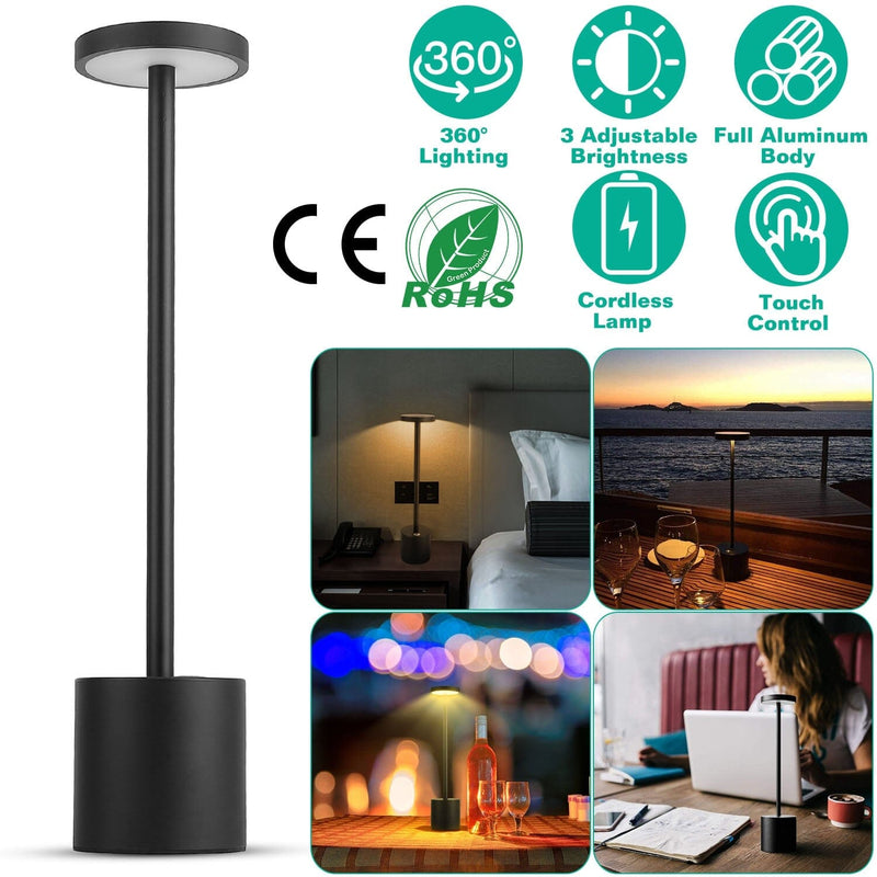 Cordless Portable Rechargeable Table Lamp Indoor Lighting - DailySale