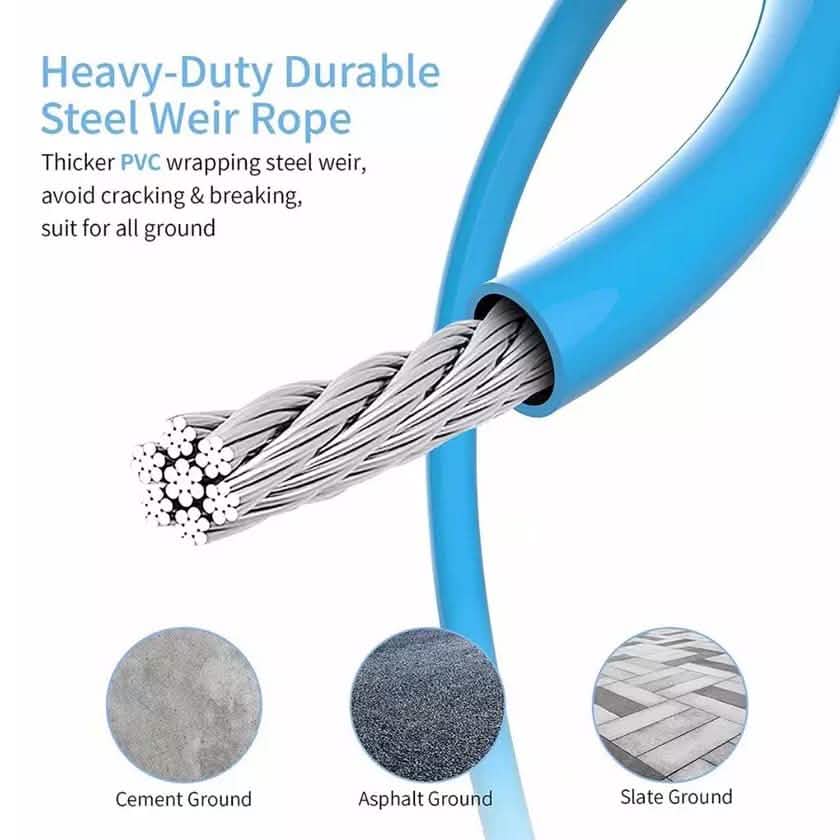 Cordless Weighted Jump Rope Digital Smart Skipping Jump Ropes with Counter Fitness - DailySale