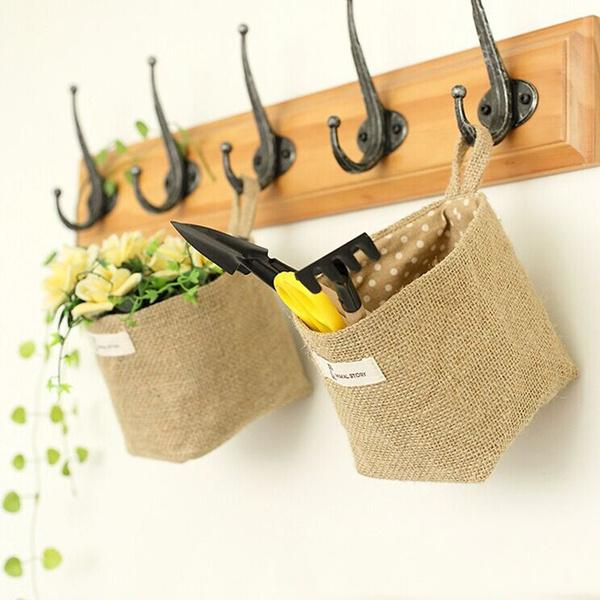 Cotton Linen Hanging Bag Home Gadget Storage Organizer Closet & Storage - DailySale
