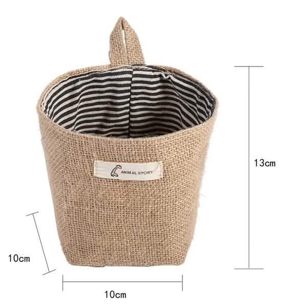 Cotton Linen Hanging Bag Home Gadget Storage Organizer Closet & Storage - DailySale