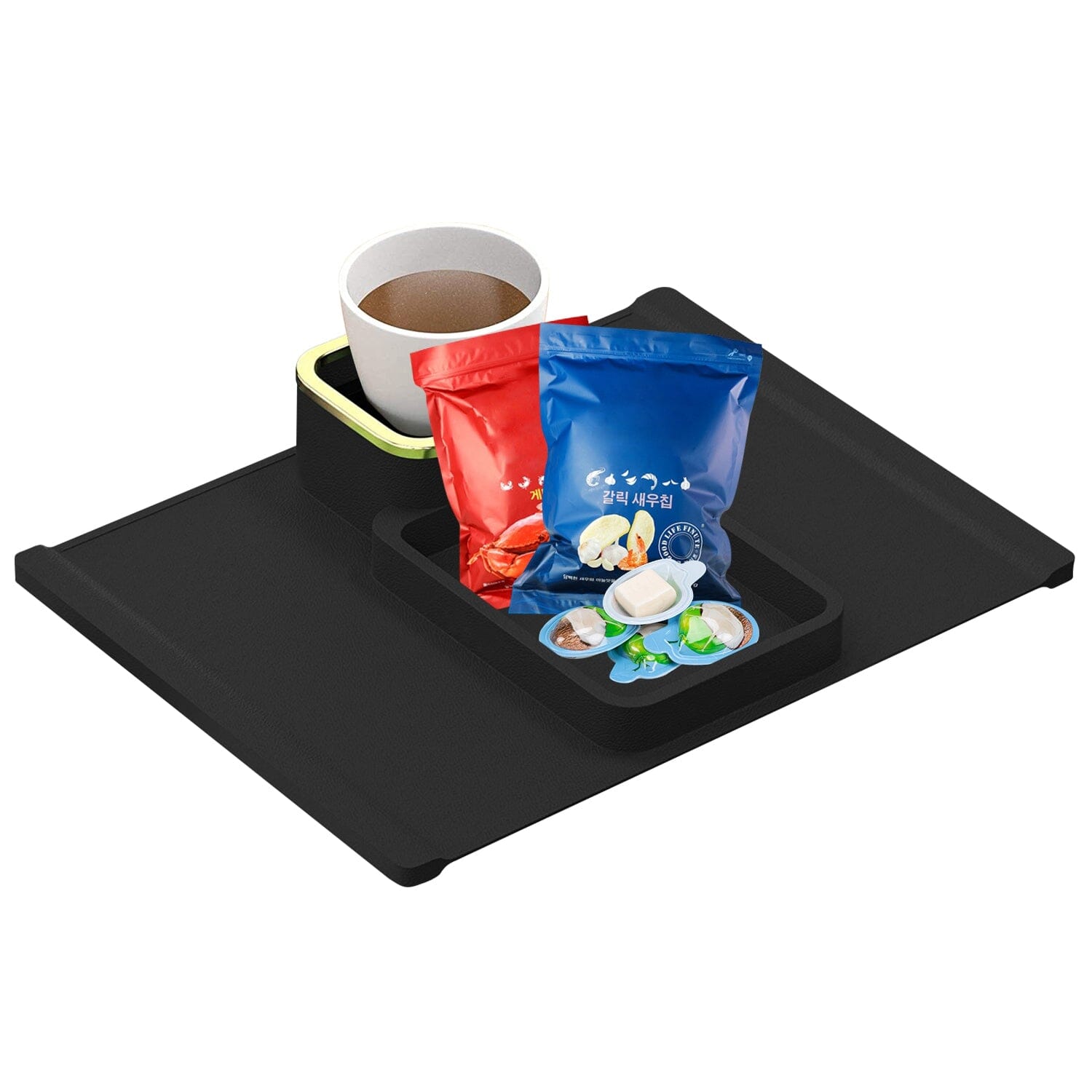 Couch Arm Cup Holder Tray Anti-spill Anti-slip Silicone Armrest Remote Snack Organizer Everything Else - DailySale