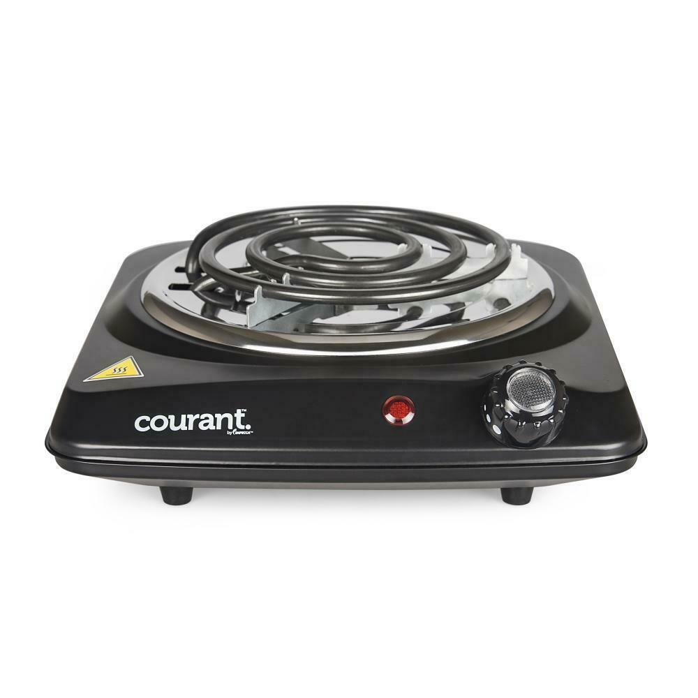 Courant 1000 Watts Electric Single Burner, Black Kitchen & Dining - DailySale