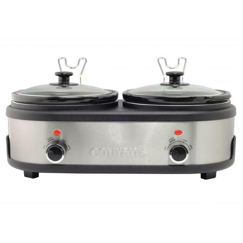 Courant 2.5 QT Double Slow Cooker - Stainless Steel Kitchen & Dining - DailySale