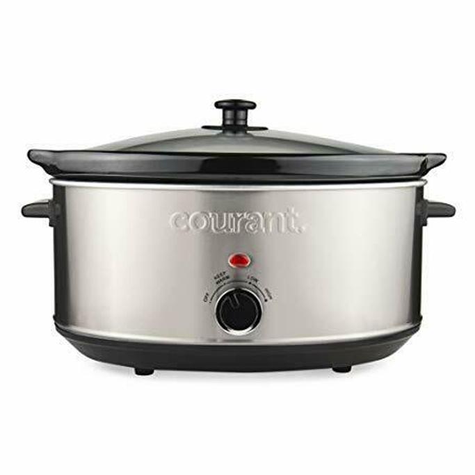 Courant Oval Slow Cooker Crock with Easy Options 7 Quart Kitchen & Dining - DailySale