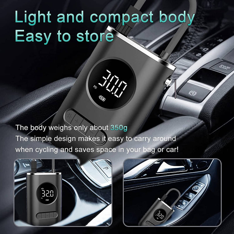 Cpplia Wireless Air Pump Digital Tire Pressure Detection LED Tire Inflator Automotive - DailySale