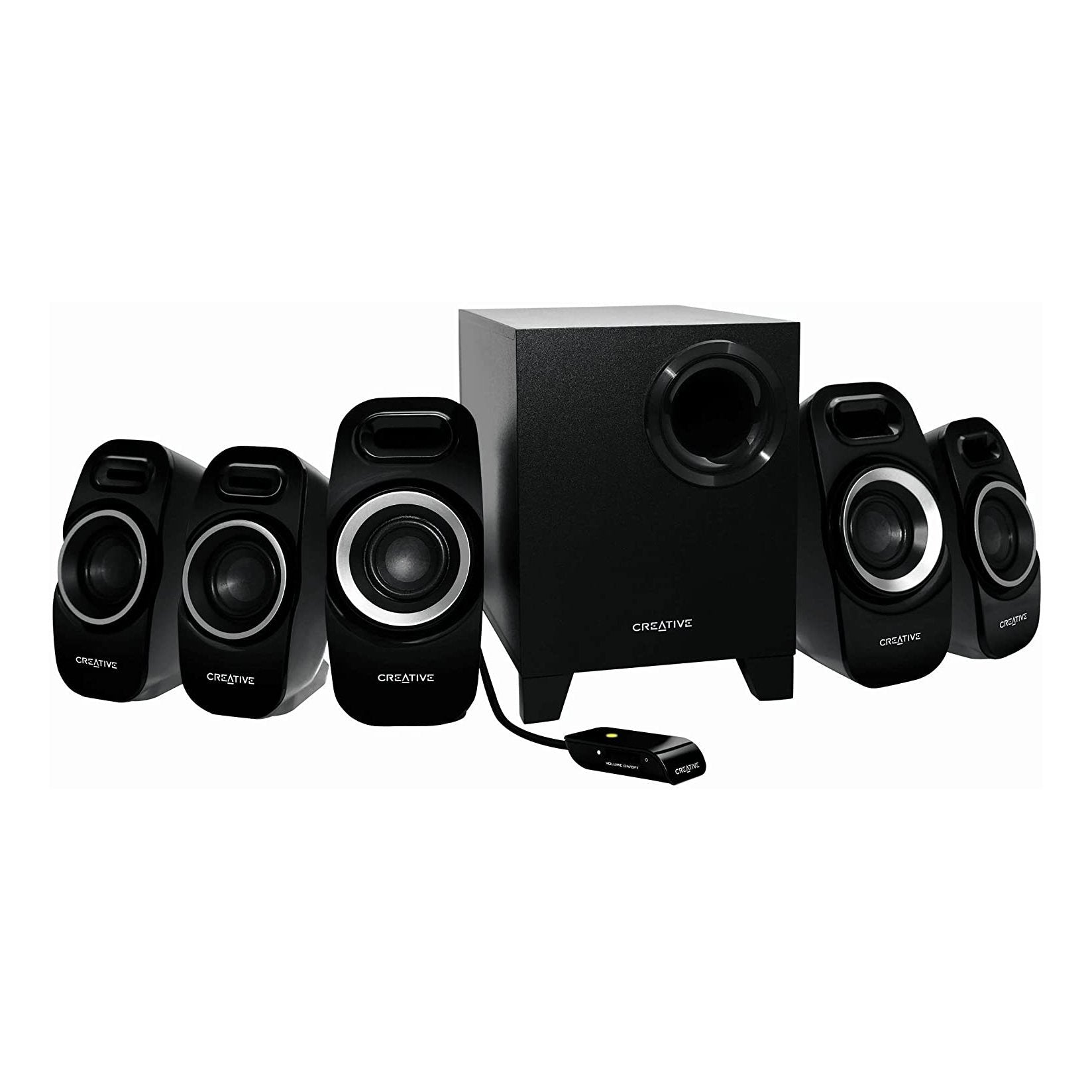 Creative Inspire T6300 5.1 Channel 22 Watt Subwoofer Speaker System Headphones & Speakers - DailySale