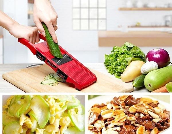 Mandoline Vegetable Slicer With Stainless Steel Blades