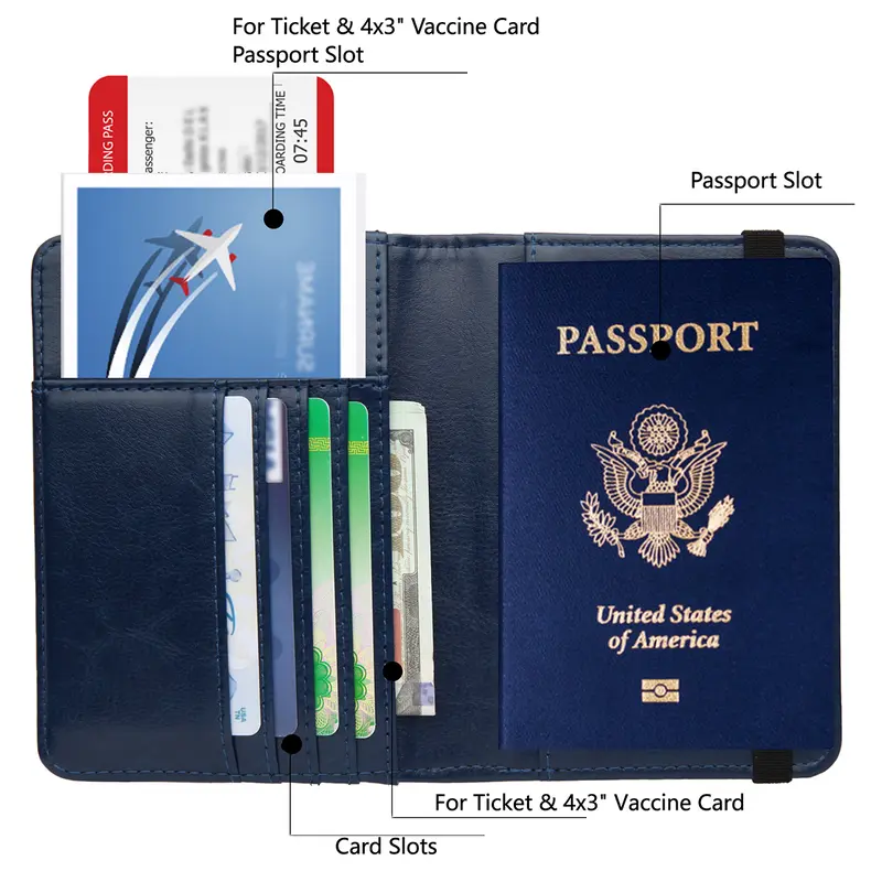 Creative Passport Holder Cover With 3D Metal Badge Bags & Travel - DailySale