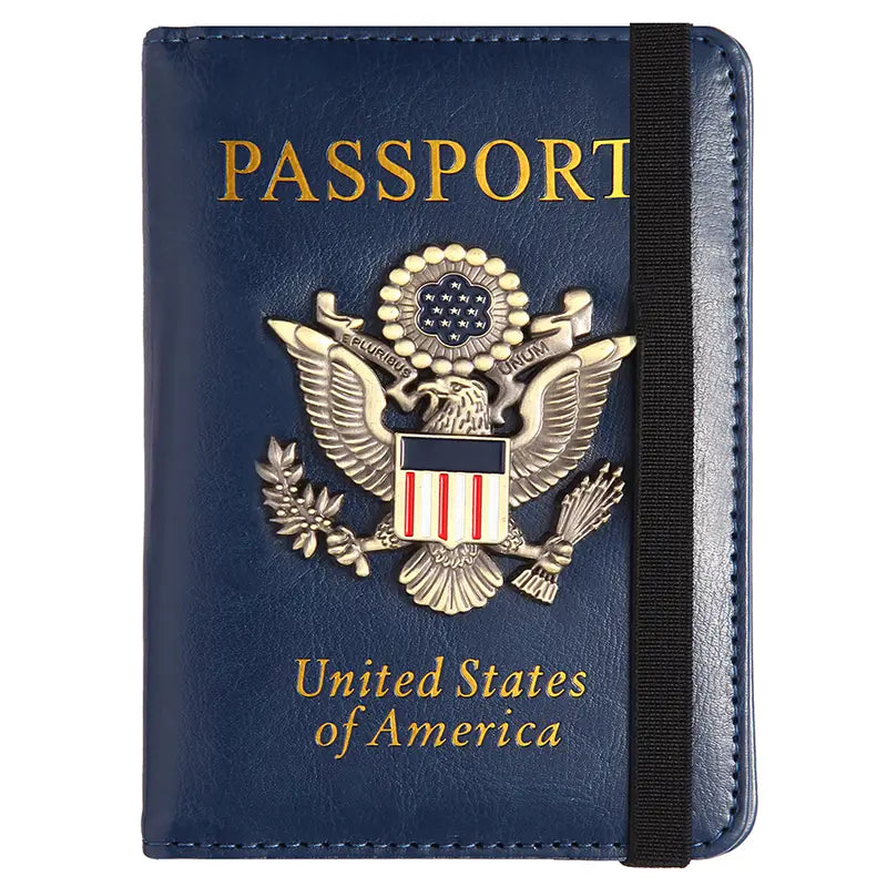 Creative Passport Holder Cover With 3D Metal Badge Bags & Travel - DailySale