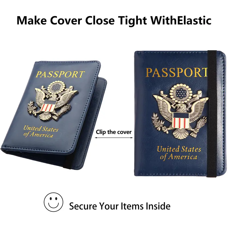 Creative Passport Holder Cover With 3D Metal Badge Bags & Travel - DailySale