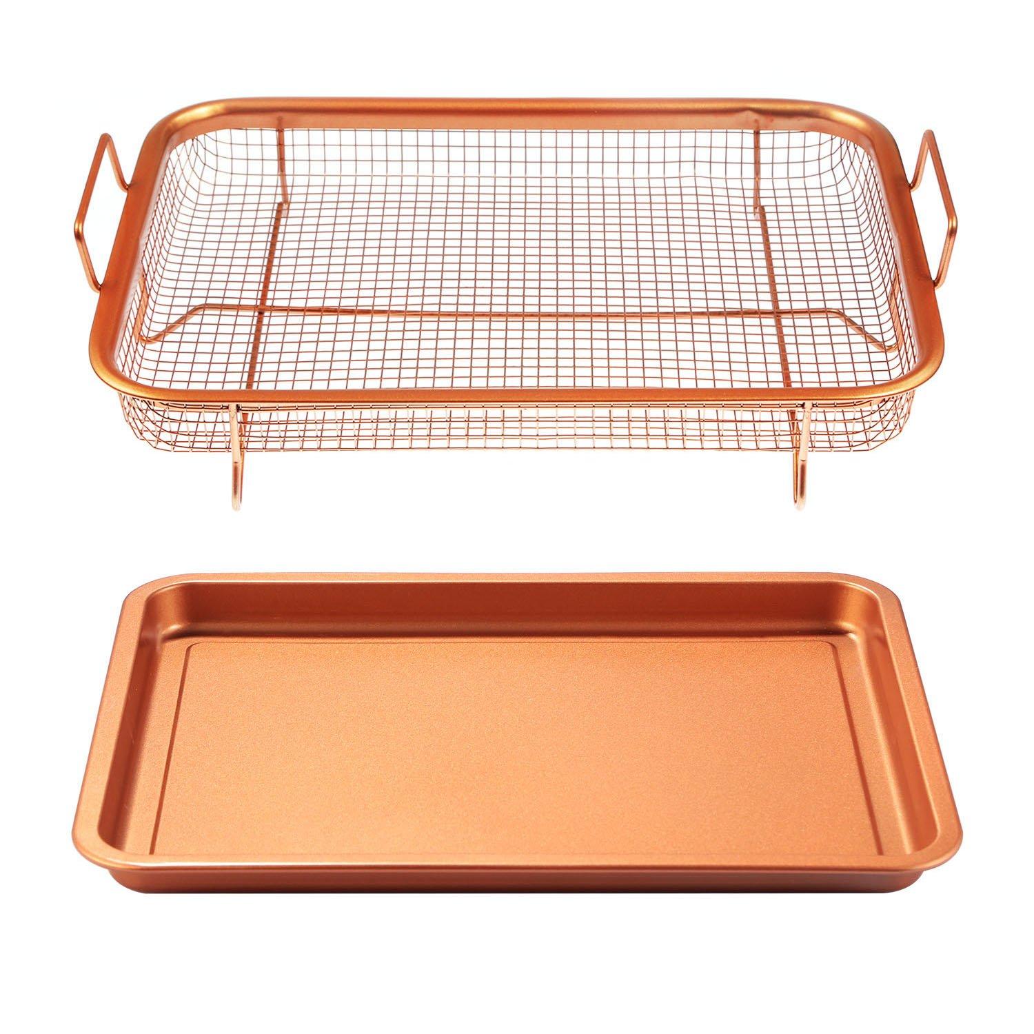 Crispy Tray Set Non Stick Grill Basket Kitchen & Dining - DailySale