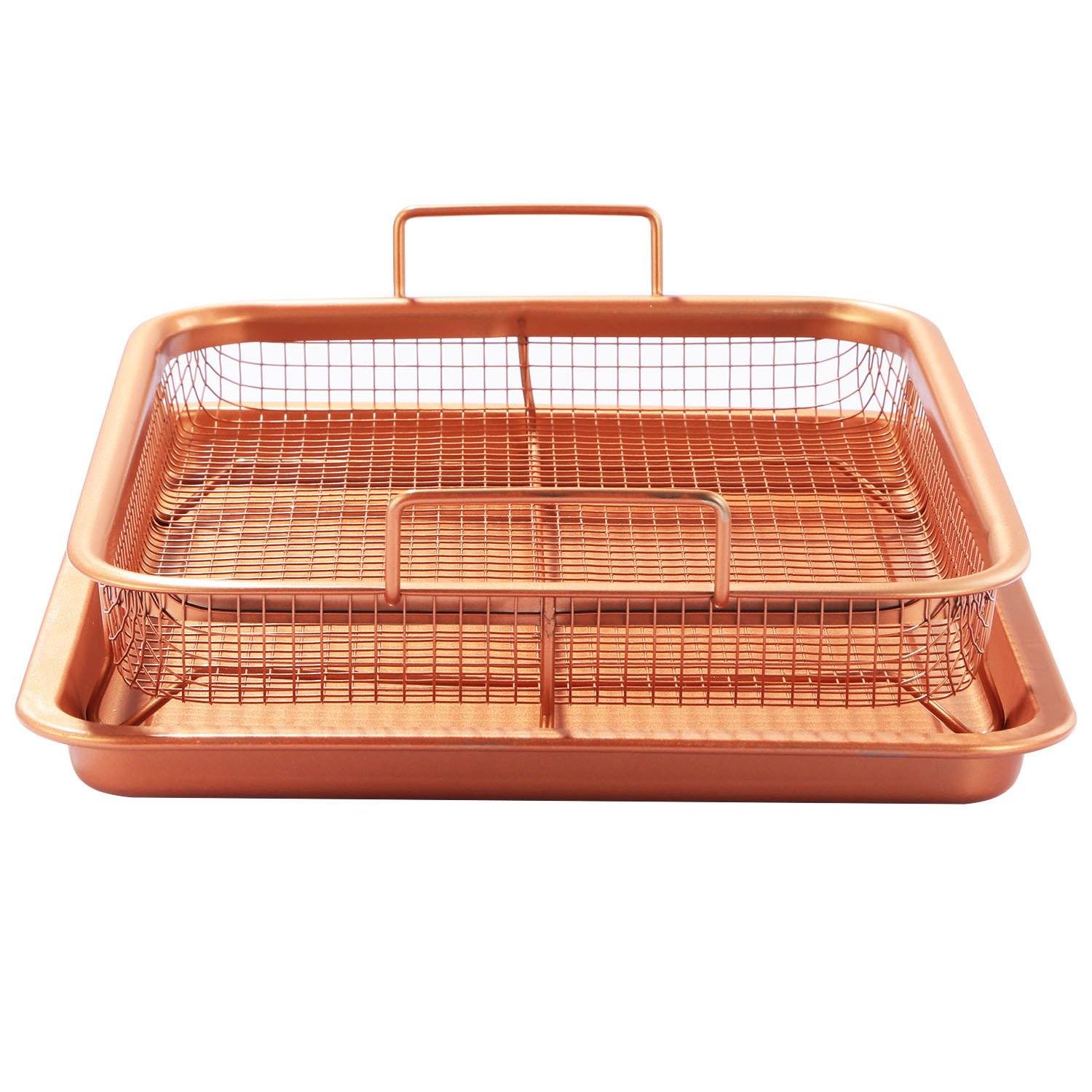 Crispy Tray Set Non Stick Grill Basket Kitchen & Dining - DailySale