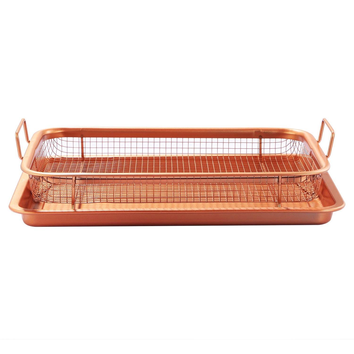 Crispy Tray Set Non Stick Grill Basket Kitchen & Dining - DailySale