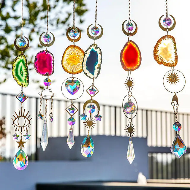 Crystal Sun Catcher Pendant Wind Chime Home Decor Furniture & Decor - DailySale