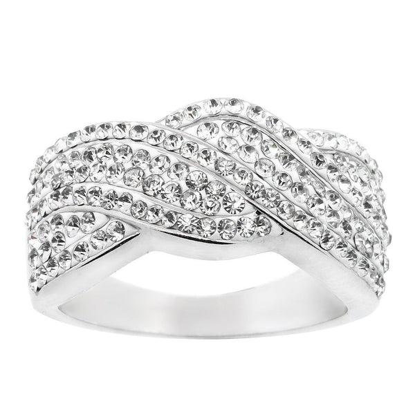Crystal Twist Braided Ring Rings 5 - DailySale