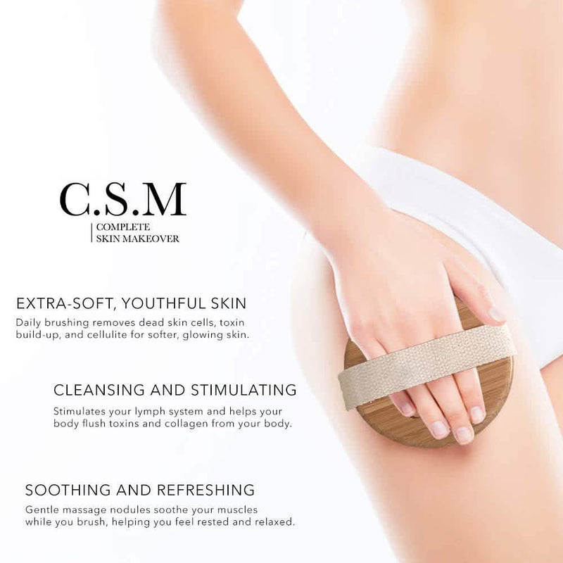 C.S.M. Body Brush for Wet or Dry Brushing Beauty & Personal Care - DailySale