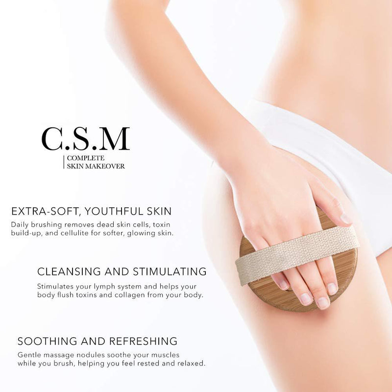 C.S.M. Body Brush for Wet or Dry Brushing Beauty & Personal Care - DailySale