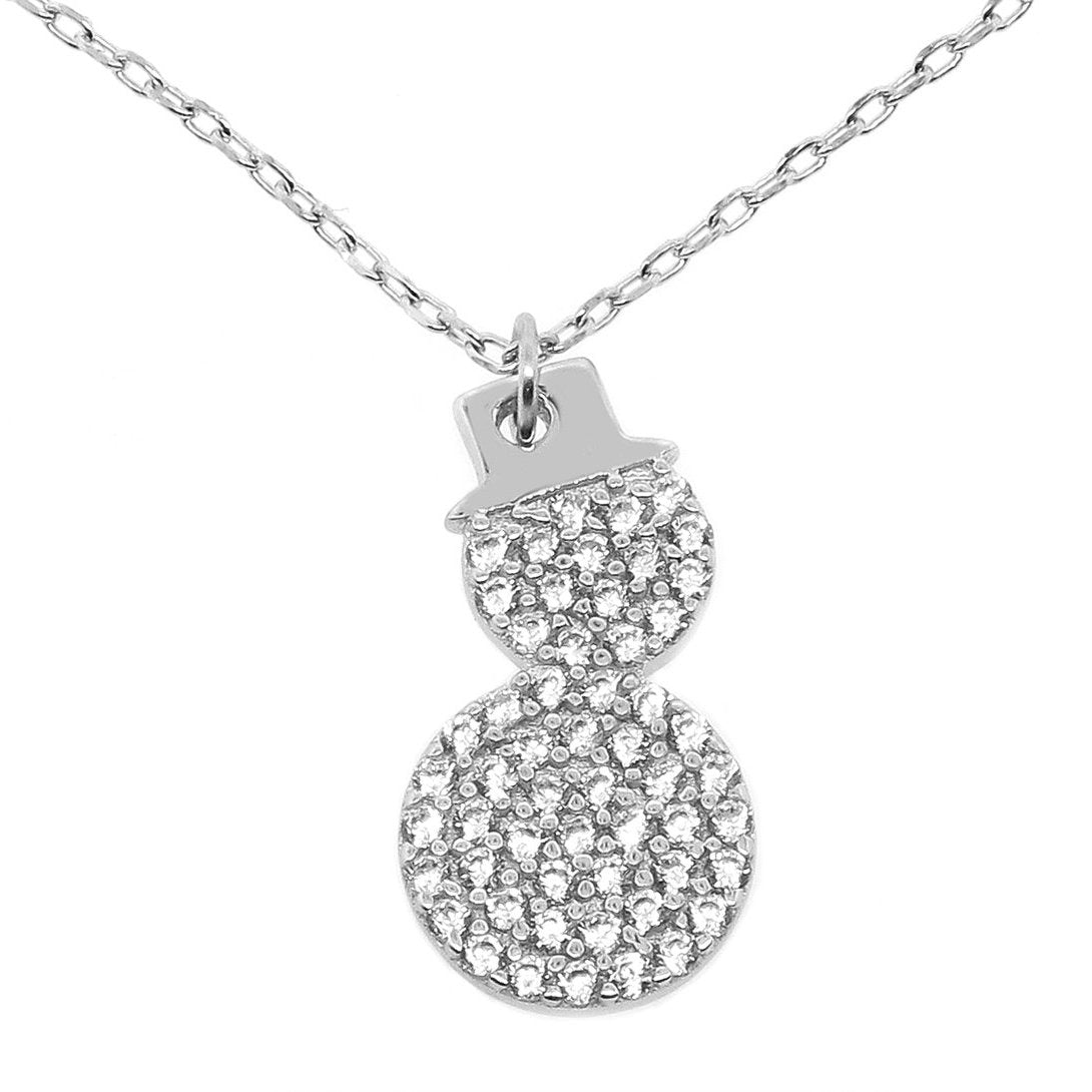 Cubic Zirconia Winter Wonderland Necklaces Necklaces Snowman - DailySale