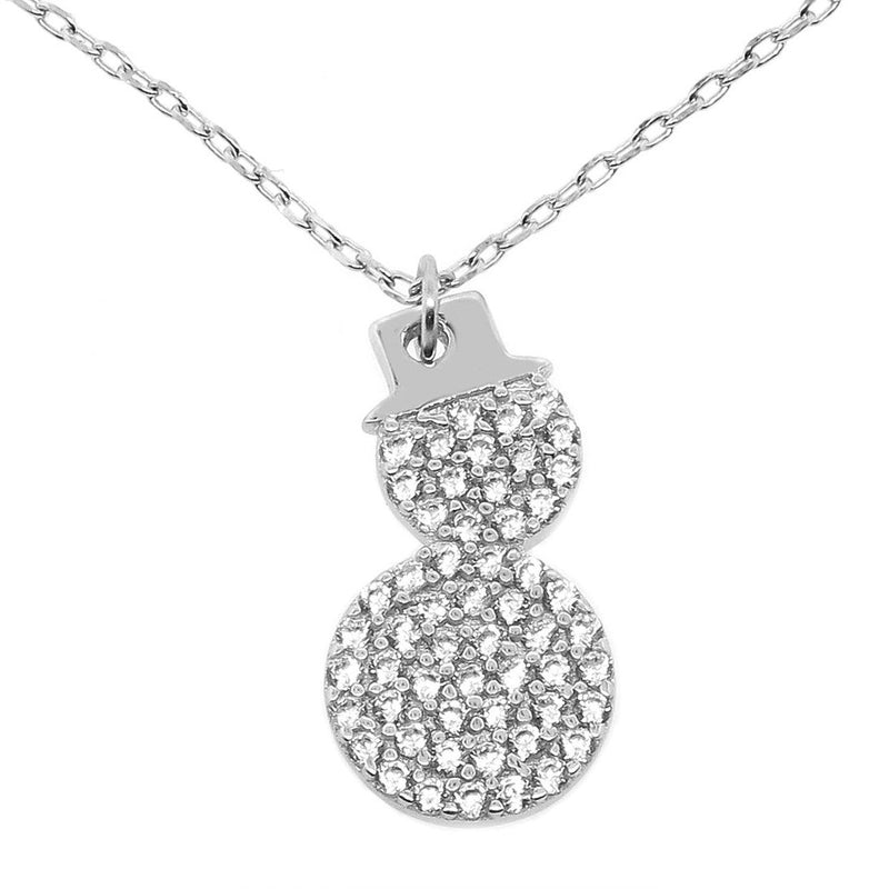 Cubic Zirconia Winter Wonderland Necklaces Necklaces Snowman - DailySale