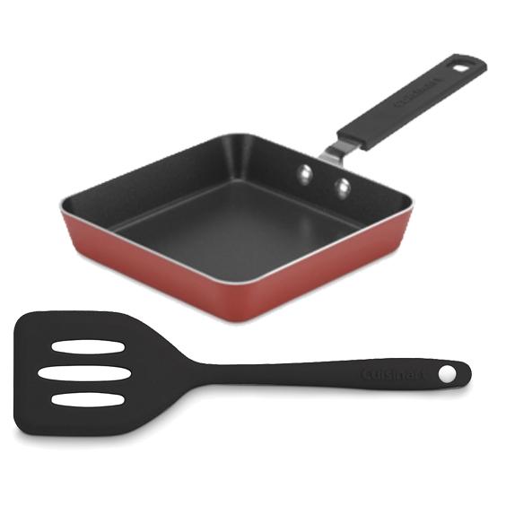 Cuisinart Mini Square Nonstick Fry Pan with Slotted Turner