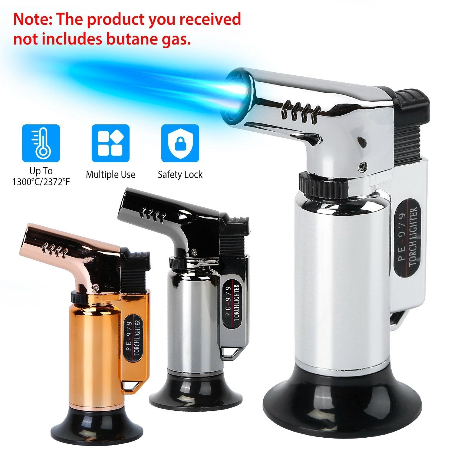 Culinary Butane Torch Lighter Kitchen & Dining - DailySale