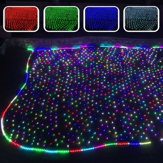 Curtain RGB Mesh LED Lights Outdoor Lighting - DailySale