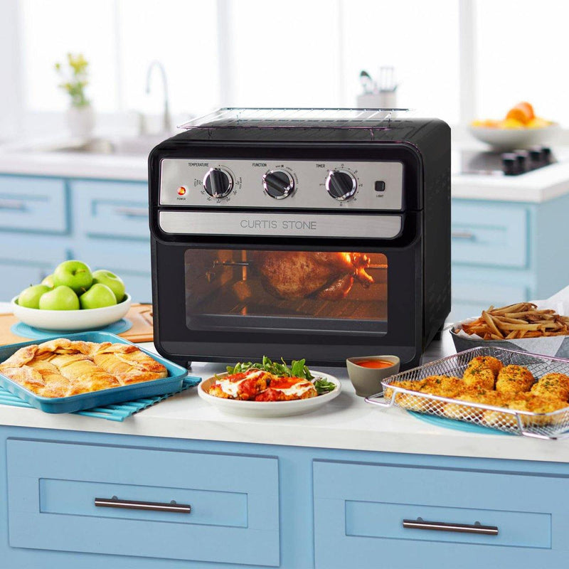 Curtis Stone Dura-Electric 1700-Watt 22L Air Fryer Oven with Rotisserie Kitchen & Dining - DailySale