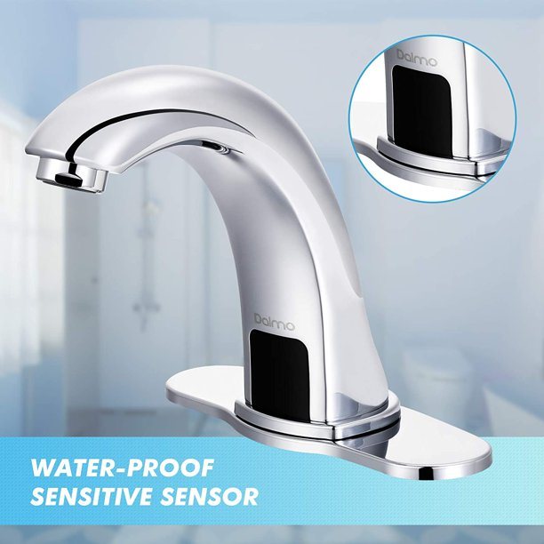 Dalmo Battery Powered Touchless Bathroom Faucet Bath - DailySale