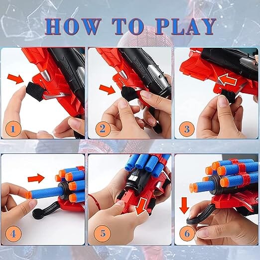 Dart Spider Gloves Web Shooter Toy Set Toys & Games - DailySale