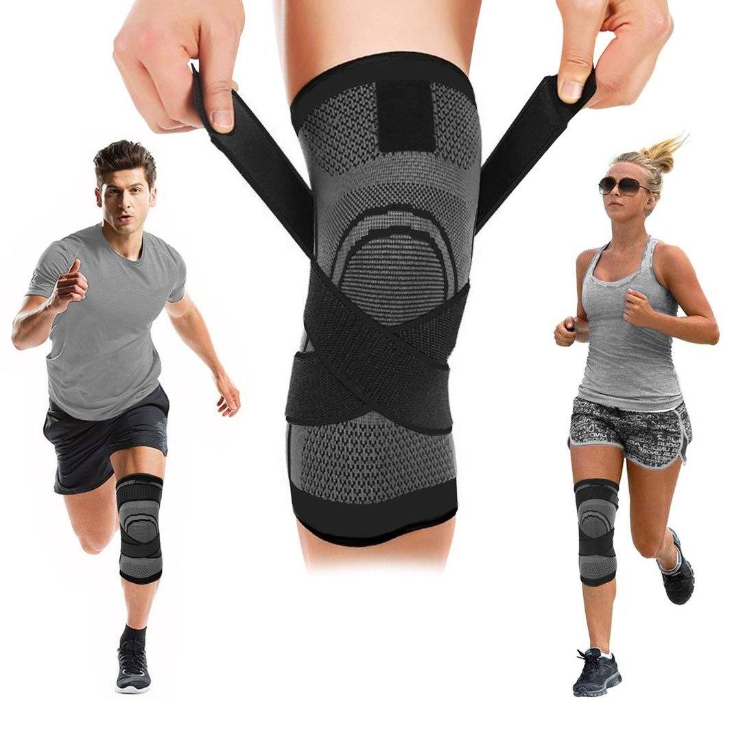 DCF Compression Knee Sleeve with Adjustable Straps Wellness & Fitness - DailySale