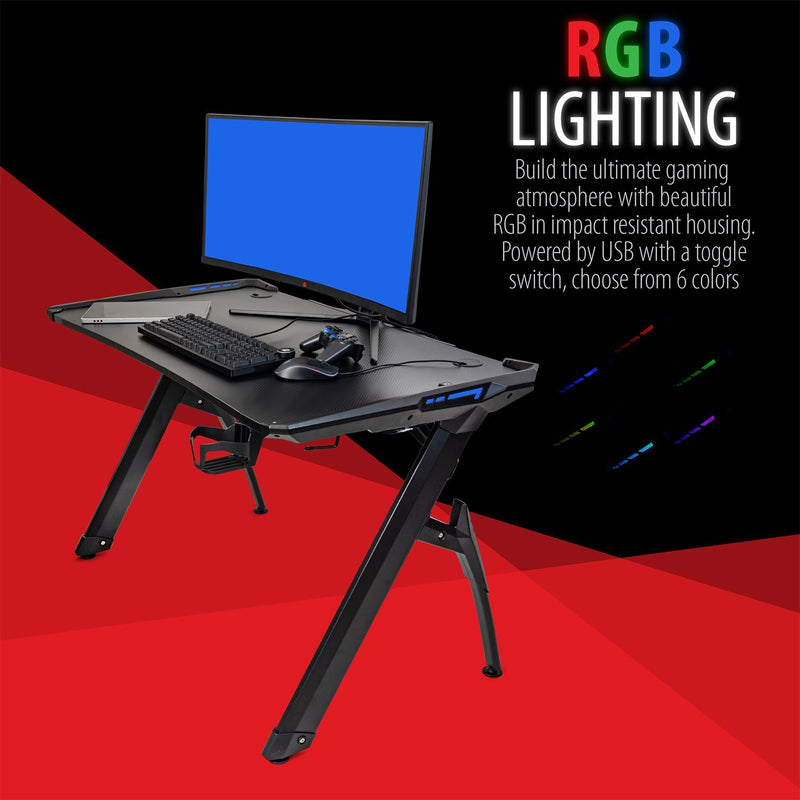 Deco Gear 47 LED Gaming Desk Furniture & Decor - DailySale