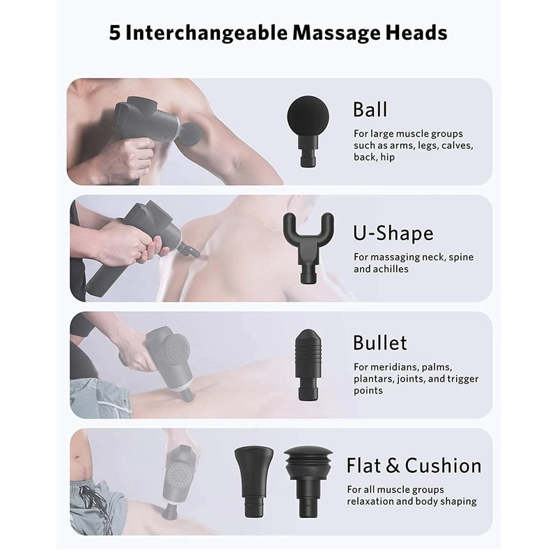 Deep Tissue Percussion Muscle Massager Gun Wellness - DailySale