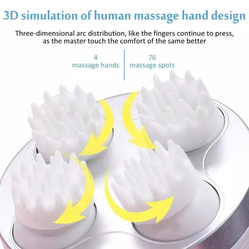 Deep Tissue Waterproof Scalp and Body Massager Wellness - DailySale