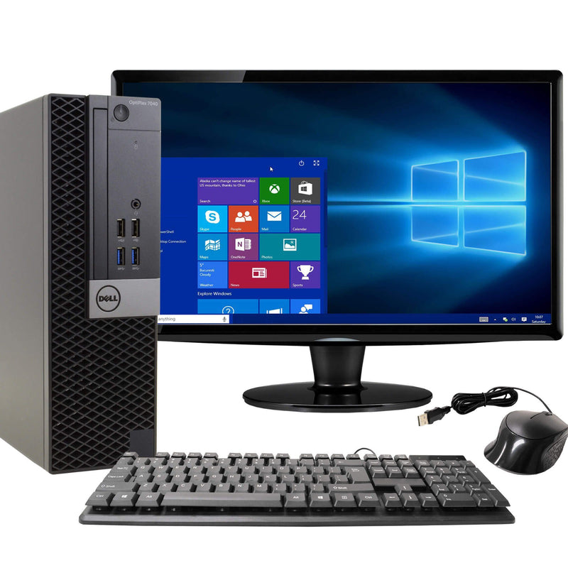 Dell OptiPlex 7040 Desktop Computer PC 22” Widescreen Screen Desktops - DailySale