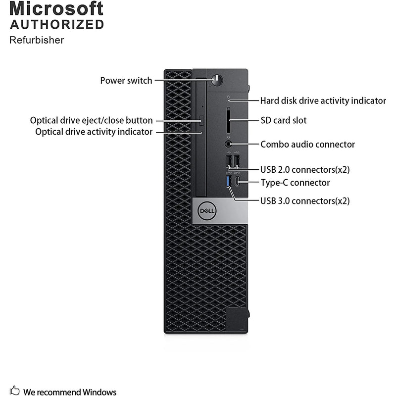 Dell Optiplex 7050 Windows 10 Professional (Refurbished) Desktops - DailySale