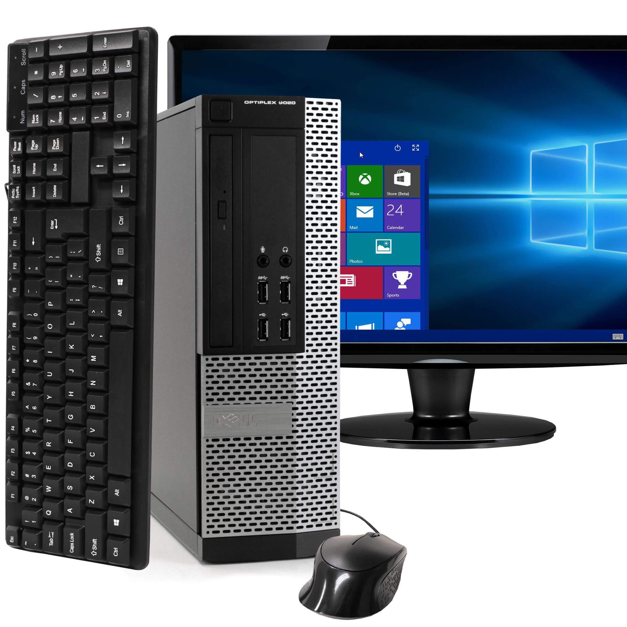 Dell OptiPlex 9020 Desktop Computer PC with 22" Monitor Desktops - DailySale