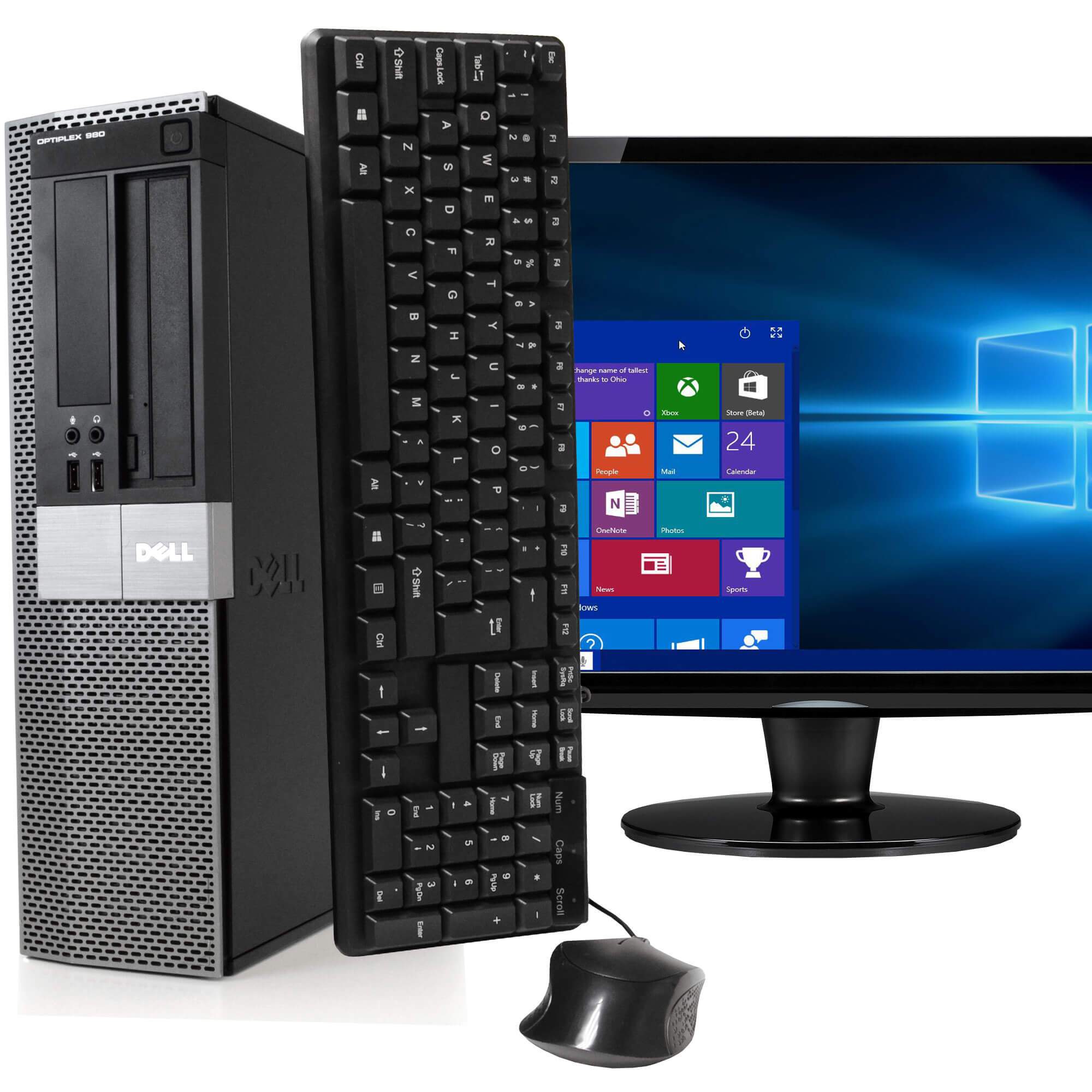 Dell OptiPlex 980 Desktop Computer + 19" Flat Screen Monitor Computers - DailySale