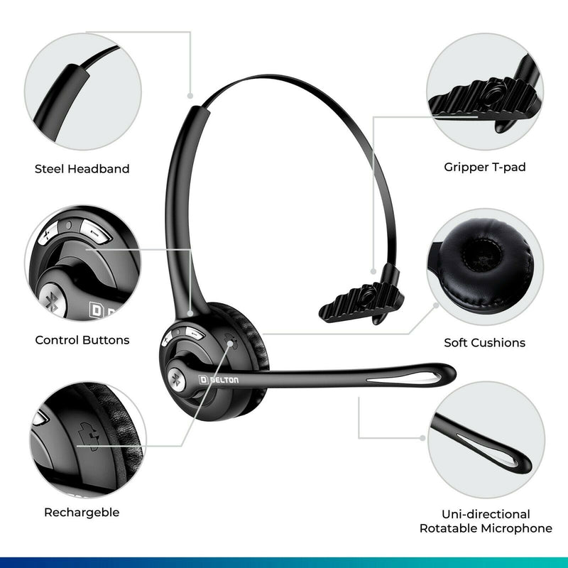 Delton On-Ear Bluetooth Headphone with Microphone Headphones & Audio - DailySale