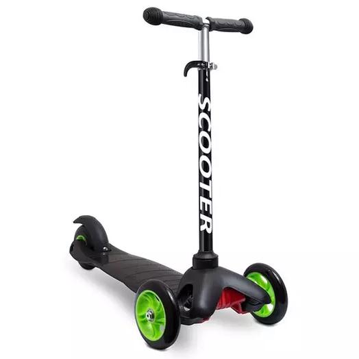 Deluxe Aluminum Kick 'n Go 3-Wheel Scooter Toys & Games Black - DailySale