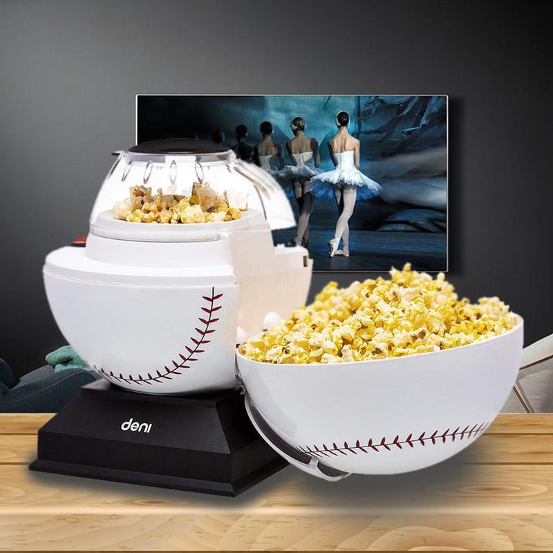 Deni Popcorn Maker Baseball Hot Air Popcorn Popper Kitchen Essentials - DailySale
