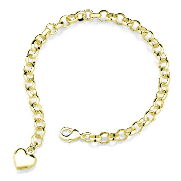 Designer Inspired Heart Charm Bracelet Bracelets - DailySale