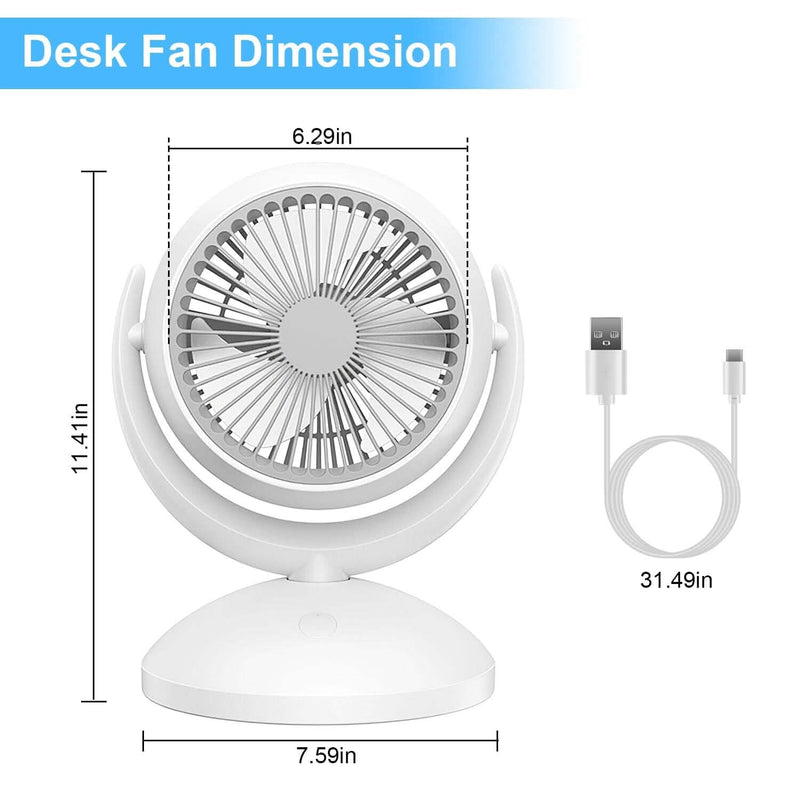 Desk Air Circulator Fan 4 Speed Adjustment Household Appliances - DailySale