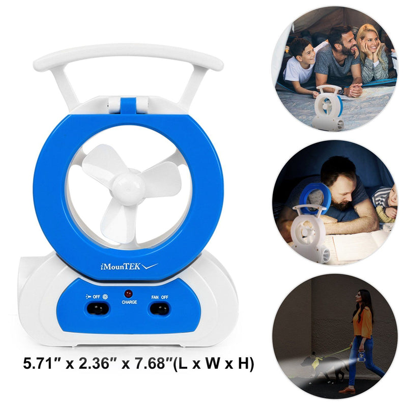 Desk Cooling Fan with 180 Degree Adjustable LED Lamp Sports & Outdoors - DailySale