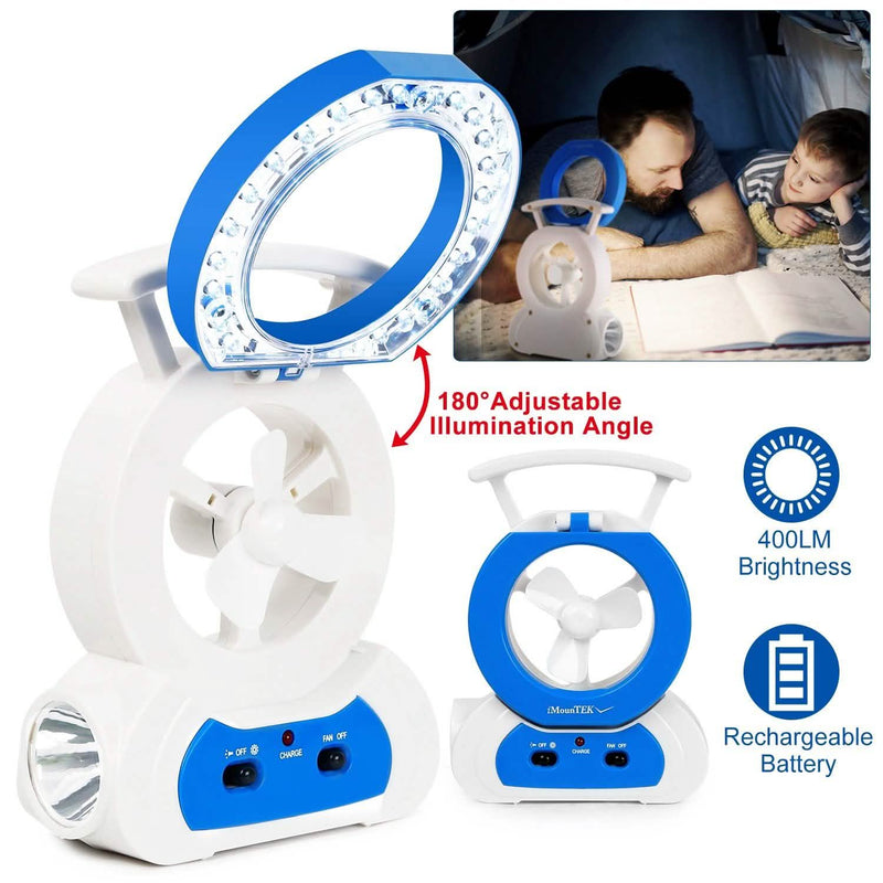 Desk Cooling Fan with 180 Degree Adjustable LED Lamp Sports & Outdoors - DailySale
