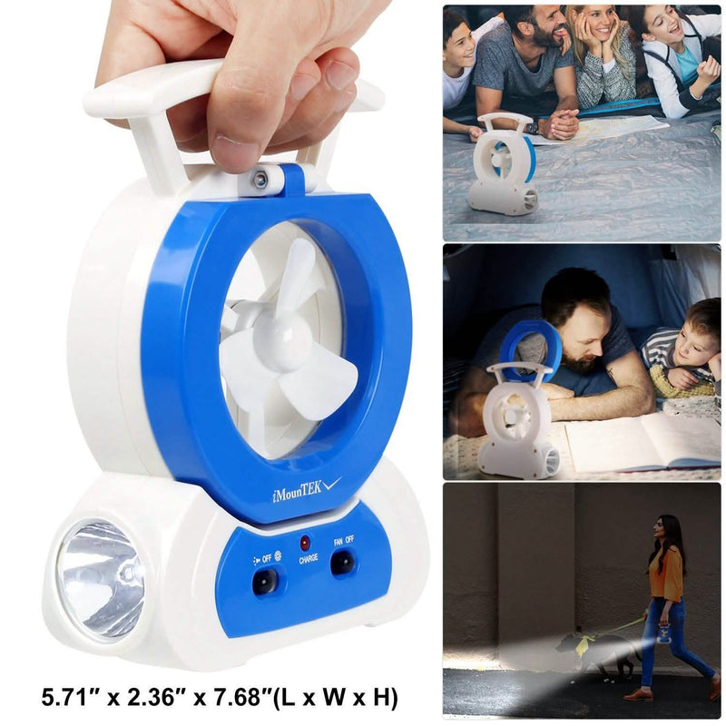 Desk Cooling Fan with 180 Degree Adjustable LED Lamp Sports & Outdoors - DailySale