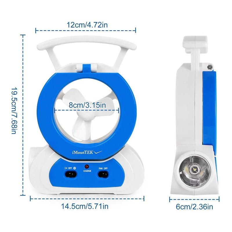 Desk Cooling Fan with 180 Degree Adjustable LED Lamp Sports & Outdoors - DailySale