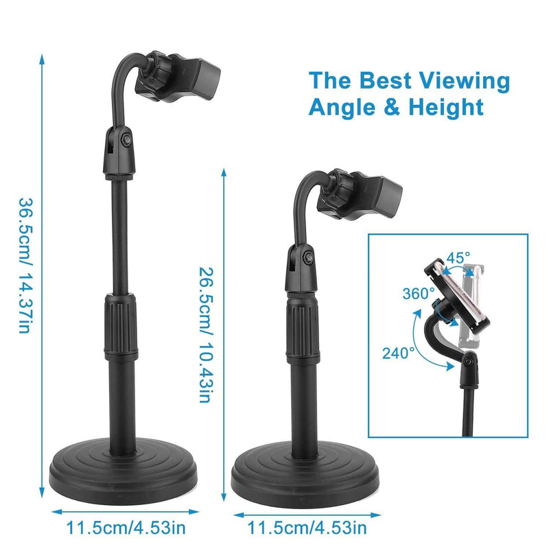 Desktop Phone Stand with Adjustable Angle Height Mobile Accessories - DailySale