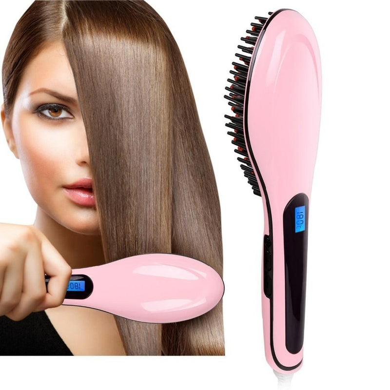 Detangling Hair Straightener Brush - Assorted Colors Beauty & Personal Care - DailySale